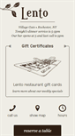 Mobile Screenshot of lentorestaurant.com